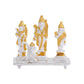 Estele Gold-Polished Spiritual Ram Darbar|God Ram,Laxman,Sita & Hanuman Idol for Home/Car Décor - Swadesiicart