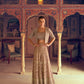 Anaita Brown Georgette Stitched 3 Piece Set With Embroidery Zarkan Work