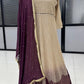 Anaita Cream Georgette Stitched Anarkali Suit with Embroidery & Sequence Work