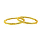 Gold-Polished Alloy Golden Wire Design Bangle Set - The Pari - The Pari - Dinesh Associates