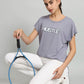 MKH Typography Printed Extended Sleeves Dri-Fit Relaxed Fit T-shirt - Swadesiicart