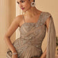 Anaita Chiku Chinon Silk Stitched Gown With Embroidery Work