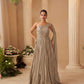Anaita Chiku Chinon Silk Stitched Gown With Embroidery Work
