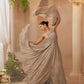 Anaita Chiku Chinon Silk Stitched Gown With Embroidery Work