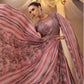 Anaita Pink Chinon Silk Stitched Gown With Embroidery Work