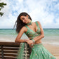 House of Panchhi Sea Green Georgette Sequins, Zarkan And Thread Embroidery Lehenga Choli & Dupatta | Swadesiicart