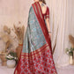 Aastha Fashion Grey Soft Silk Weaving Saree