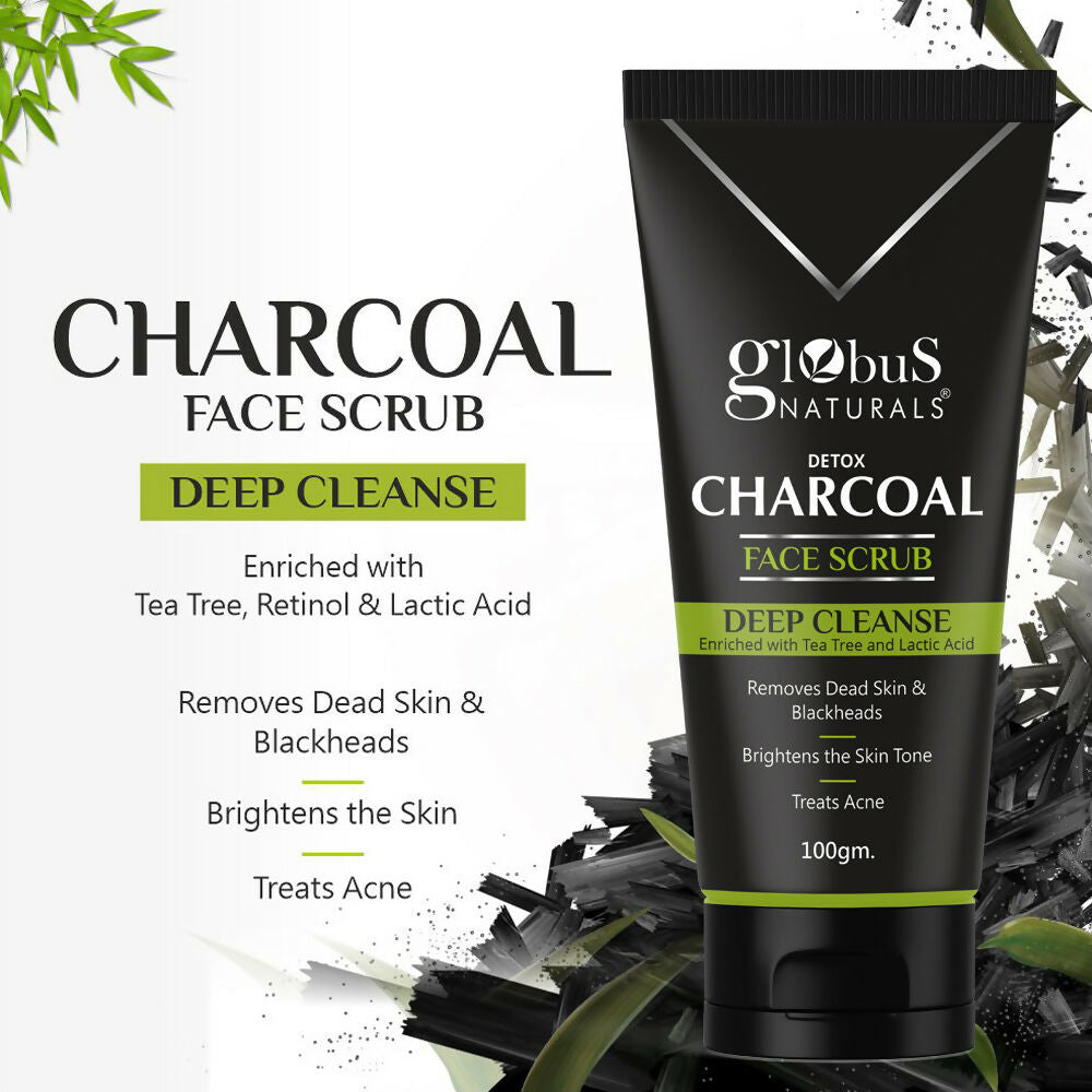 Globus Naturals Charcoal Scrub | Swadesiicart