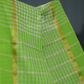 Light Green With Checks Pure Mangalgiri Cotton Saree By Gayathri Reddy Designer Studio | Swadesiicart