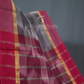 Dual Shades of Pink And Green Mangalagiri Ikkat Cotton Saree By Gayathri Reddy Designer Studio | Swadesiicart