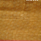 Dry Mehendi Colored Block Print Semi Chanderi Saree By Gayathri Reddy Designer Studio | Swadesiicart