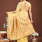 Shree Shyam Fashion Neerja Yellow Linen Cotton Saree