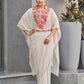 Tikhi Imli Embroidered Kaftan Saree With Belt | Swadesiicart