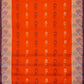 Exclusive Collection 100% Pure Cotton Orange Tant Saree With Hand Weaving Work - Swadesiicart