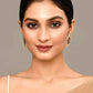 Peacock Green and Pink Stud Earring Tops for Womens by House of Ree | Swadesiicart