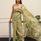 Tikhi Imli Floral Printed Organza Saree | Swadesiicart