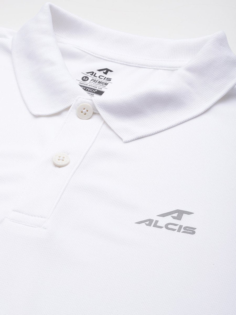 Alcis Men Polo Collar Dry Tech Slim Fit T-shirt | Swadesiicart
