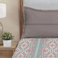 MYTRIDENT Dusk and Dawn Brown Printed Pure Cotton 144 TC Queen Bedsheet Pillow Covers - Swadesiicart