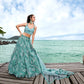 House of Panchhi Turquoise Blue Net Sequins, Zarkan And Thread Embroidery Lehenga Choli & Dupatta | Swadesiicart