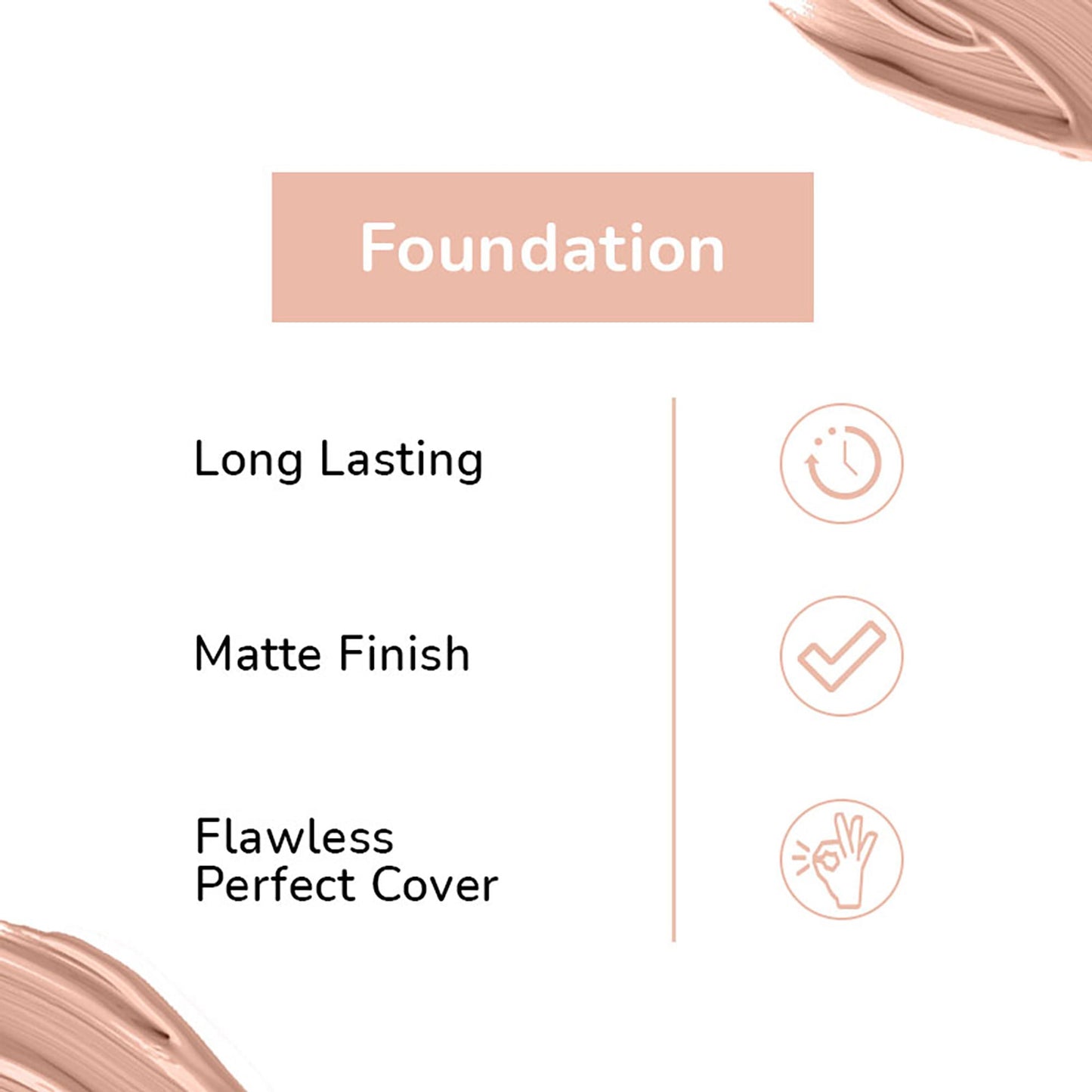 Matt Look Undercover 24Hr Full Coverage & Oil Control Matte Foundation - Beige - Swadesiicart