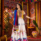 Monjolika Fashion Gajji Silk White Navratri Chaniya Choli In Multi Thread And Mirror Hand Work - Swadesiicart