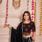 Monjolika Fashion Multi-Color Viscose Cotton Navratri Lehenga Choli With Hand Mirror Work - Swadesiicart