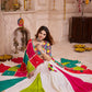 Monjolika Fashion Multi-Color Viscose Cotton Navratri Lehenga Choli Set With Mirror And Thread Work - Swadesiicart