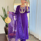 The52 Beautiful Embroidery Work with Rayon Slub Fabric Straight Kurta, Pant and Dupatta Set - Swadesiicart