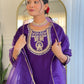 The52 Beautiful Embroidery Work with Rayon Slub Fabric Straight Kurta, Pant and Dupatta Set - Swadesiicart