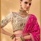 Monjolika Fashion Multicolor Banarasi Silk Wedding Wear Lehenga With Embroidery Work | Swadesiicart
