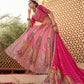 Monjolika Fashion Onion Pink Banarasi Silk Wedding Wear Lehenga With Embroidery Work | Swadesiicart