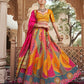Monjolika Fashion Multicolor Premium Banarasi Silk With Zarkan & Cutwork Wedding Wear Lehenga | Swadesiicart