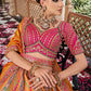 Monjolika Fashion Mustard Multicolor Premium Banarasi Silk With Zarkan & Cutwork Wedding Wear Lehenga | Swadesiicart