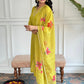 The52 Yellow Embroidered Rayon Slub Fabric Straight Kurta, Pant and Dupatta Set - Swadesiicart
