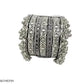 Tehzeeb Creations Women Silver Colour Oxidised Bangle With Ghungroo Style T - Swadesiicart