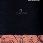 Peach And Black Block Print Pure Mulmul Cotton Saree By Gayathri Reddy Designer Studio | Swadesiicart