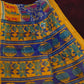 Ink Blue Printed Semi Chanderi Saree By Gayathri Reddy Designer Studio | Swadesiicart