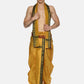 Sethukrishna Men Yellow Solid Readymade Dhoti Pants With Angavastram | Swadesiicart