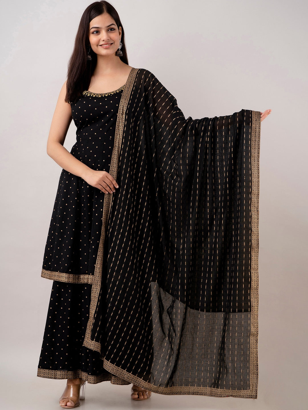 Kalini Women Embroidered Kurta With Sharara & Dupatta | Swadesiicart