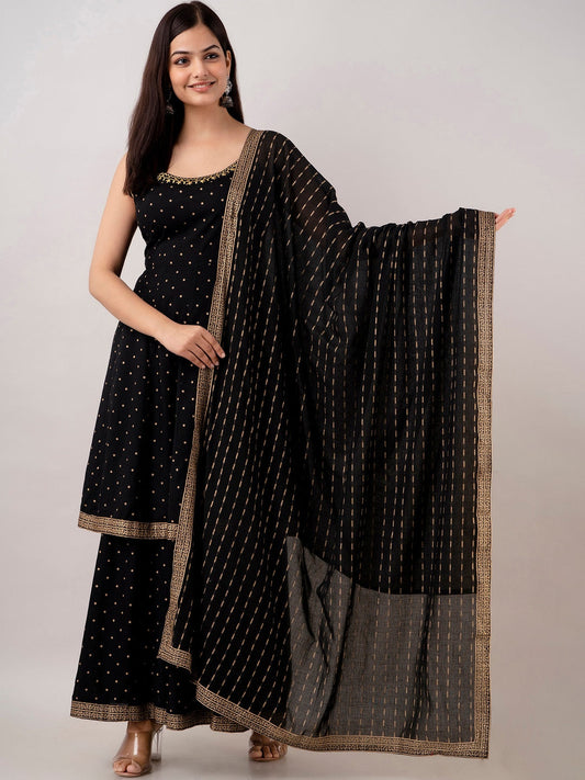 Kalini Women Embroidered Kurta With Sharara & Dupatta | Swadesiicart