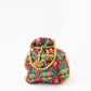 NR By Nidhi Rathi Red & Green Printed Potli Clutch - Swadesiicart
