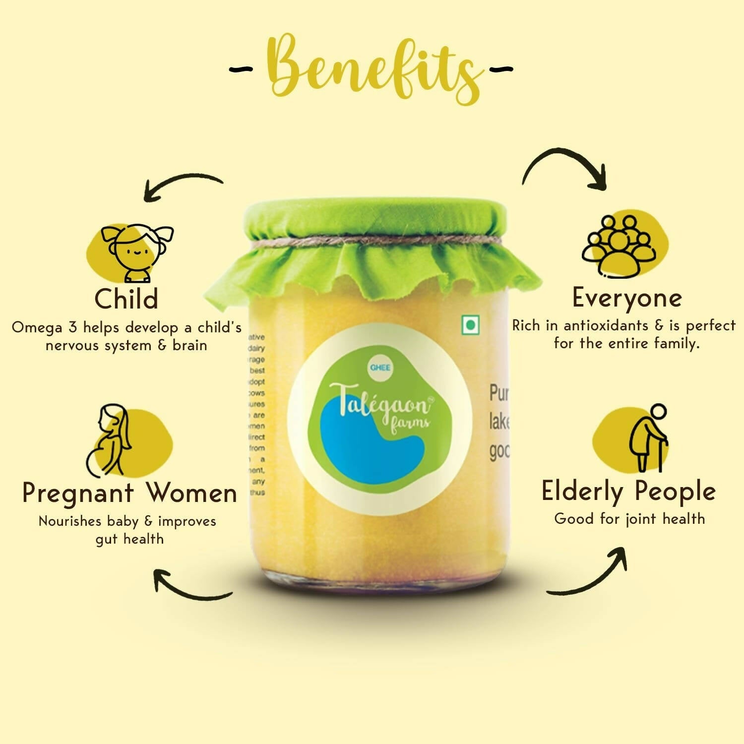 Talegaon Farms Pure Cow Ghee - Swadesiicart