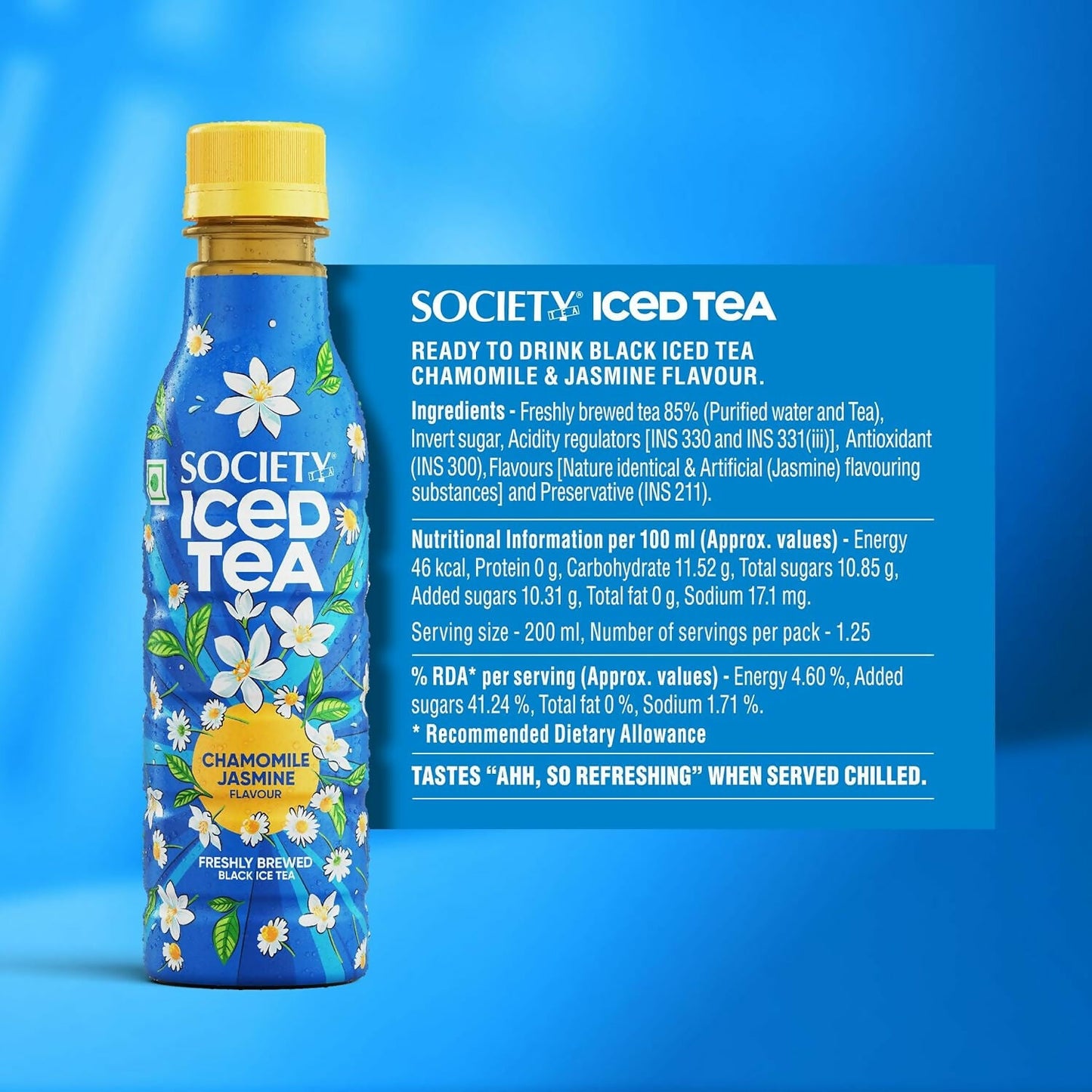 Society Iced Tea Bottle-Chamomile Jasmine | Swadesiicart