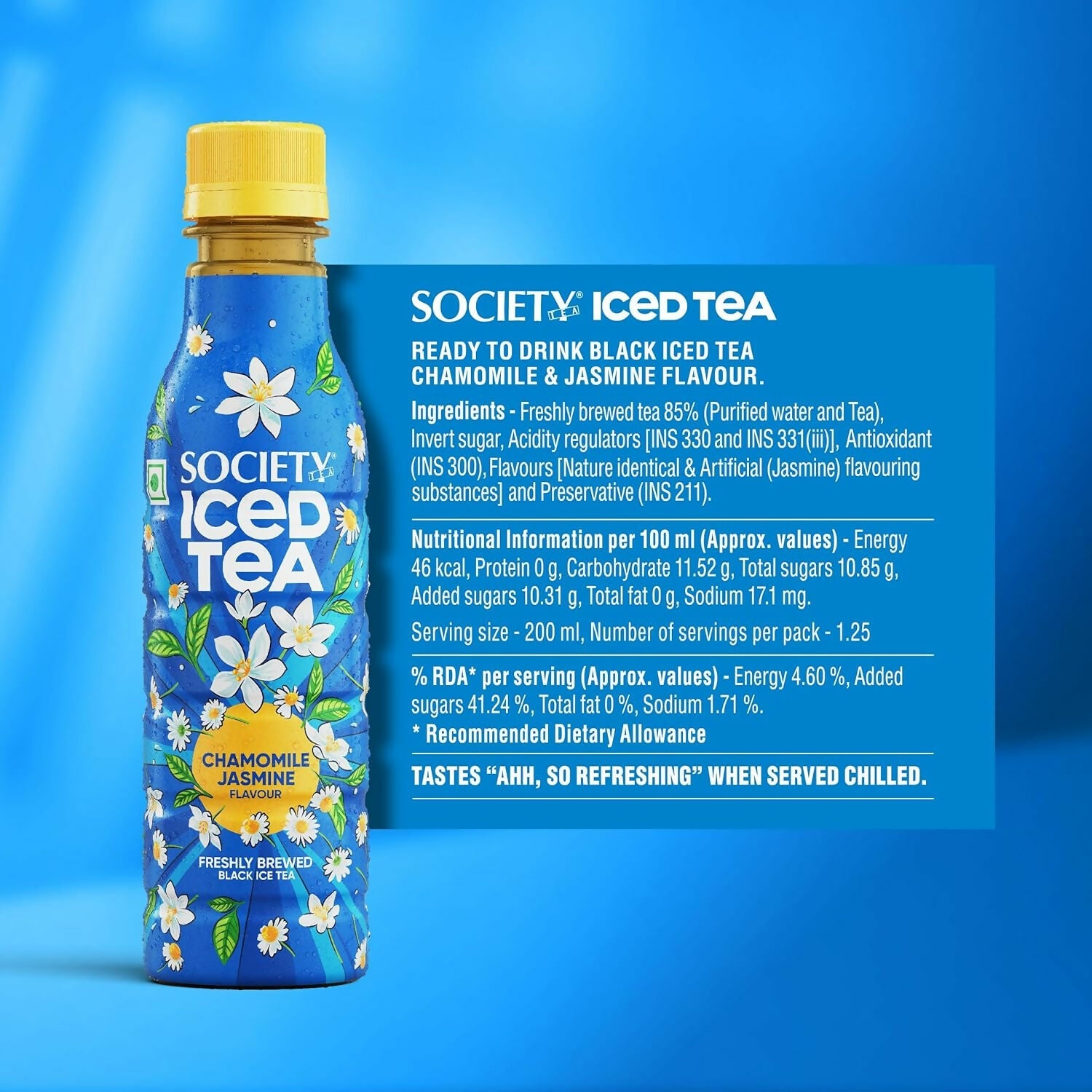 Society Iced Tea Bottle-Chamomile Jasmine | Swadesiicart