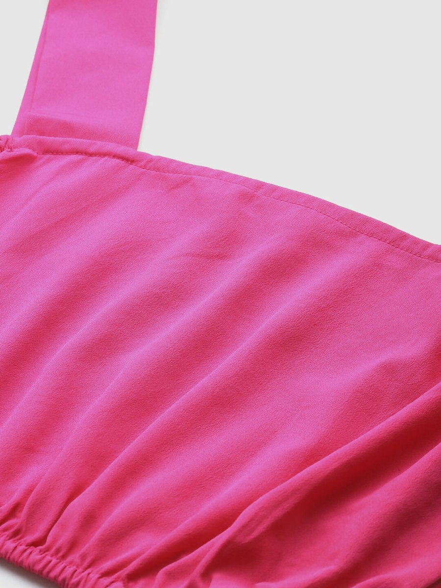 Ahalyaa Women's Traditional Wear Co-ods - Pink - Swadesiicart