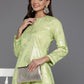 Ahalyaa Women's Traditional wear Kurta Set - Green | Swadesiicart