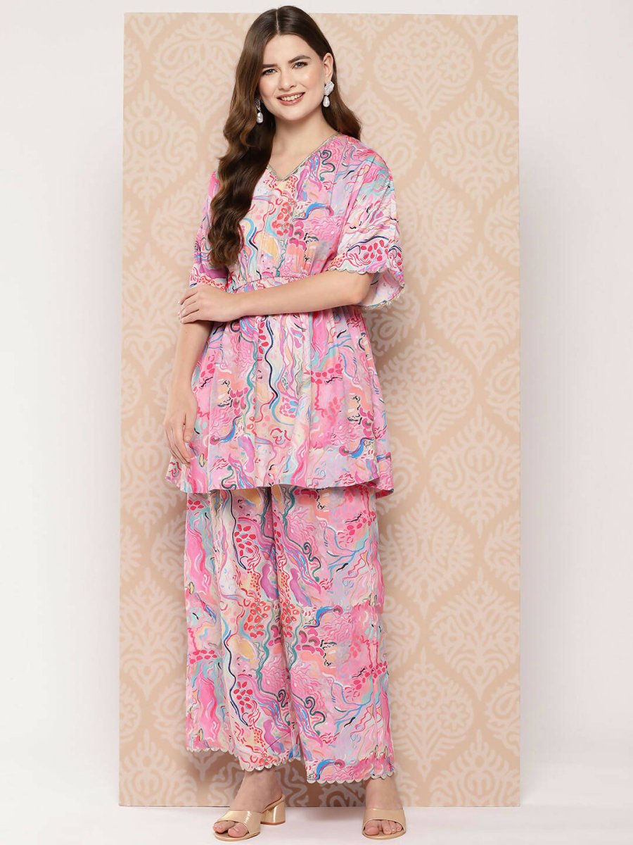 Ahalyaa Women's Traditional Wear Co-ods - Multi | Swadesiicart