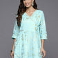 Ahalyaa Women's Traditional wear Tunic - Blue | Swadesiicart