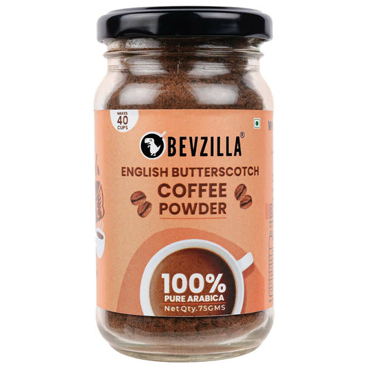 Bevzilla Instant Coffee Powder (English Butterscotch Flavour) | Swadesiicart