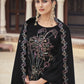 Jyoti Fashion Women's Black Velvet Resham Thread with Jari & Sequin Kurta with Trouser & Dupatta | Swadesiicart